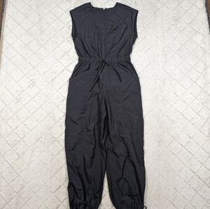 Free People Jumpsuit Women's S Black Fly By Night One Piece Cargo Parachute